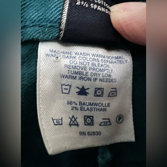 Lands’ End Women’s Fit 2 Straight Leg Pants - Teal Green - Size 8 - Picture 5 of 6